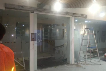 Pemsangan Pintu Otomatis MRT Office Di Gedung Wisma Nusantara Jakarta 